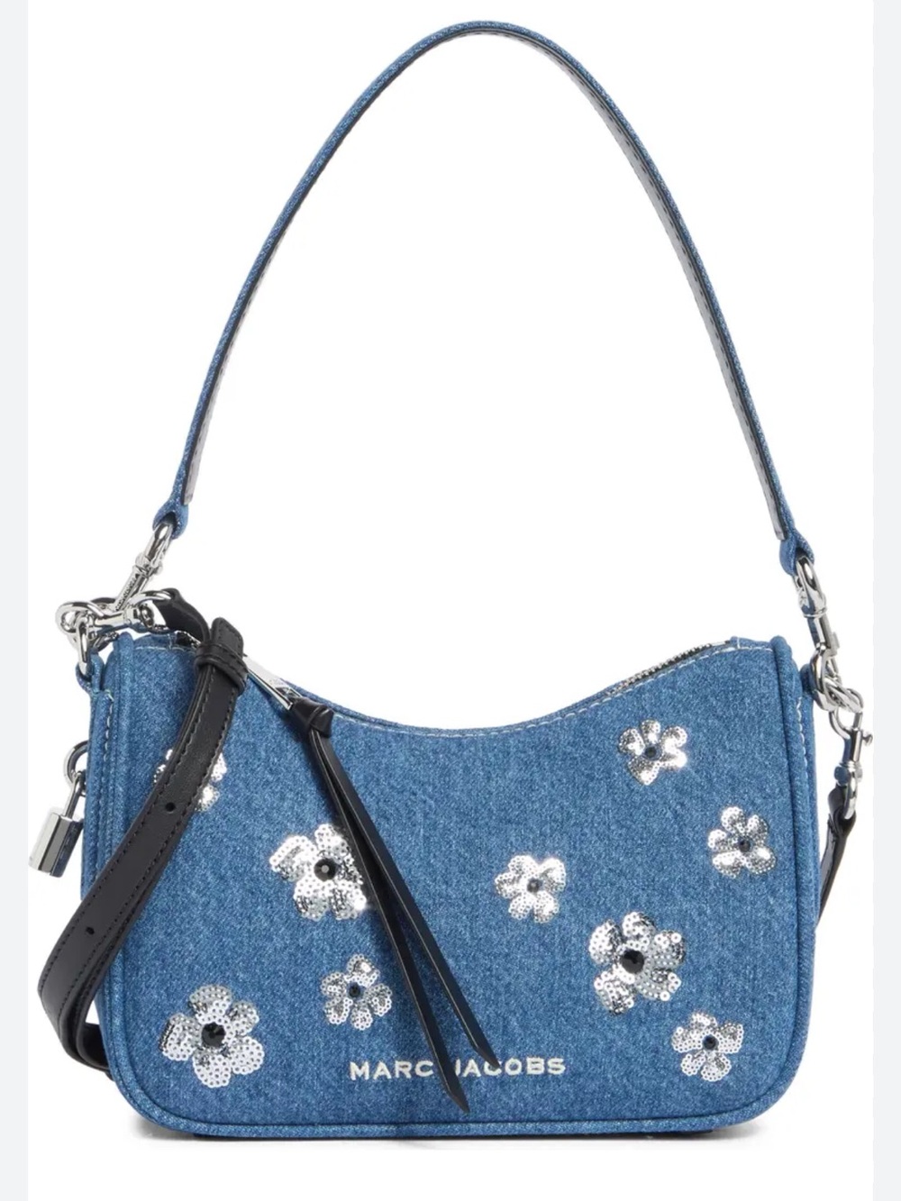 Marc Jacobs Daisy Sequin Denim Shoulder Bag NWT